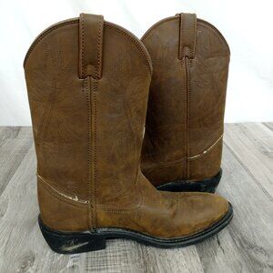 Justin Boots Men's 10.5 D Western No Lace Leather Boots